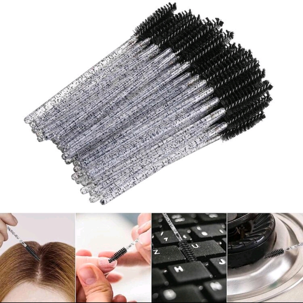 Black Glitter Eyelash Brushes